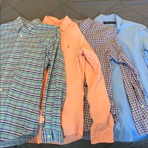 Four Ralph Lauren Button Up Shirts